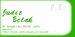 judit belak business card