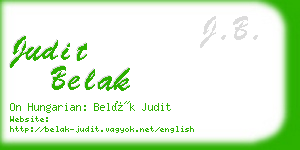 judit belak business card